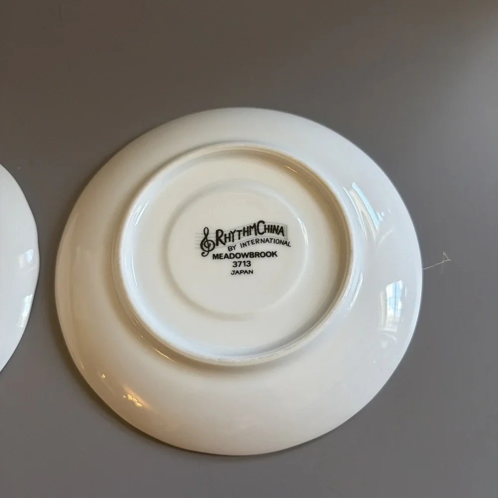Set of 2 Vintage 1980s Rhythm China 